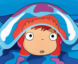 « Ponyo sur la falaise », l’affiche teaser américaine.