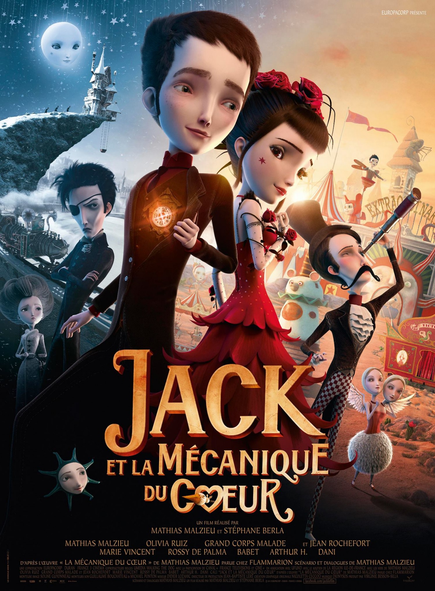 Jack Et La Mécanique Du Cœur Chanson "Jack et la Mécanique du Cœur", affiche et clip musical
