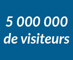 Le site passe le cap des 5 000 000 de visiteurs ce mois-ci !